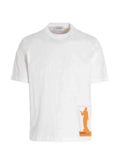 Shop Lanvin Back Print T-shirt In White