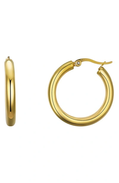 Shop La Rocks 28mm Hoop Earrings In Gold