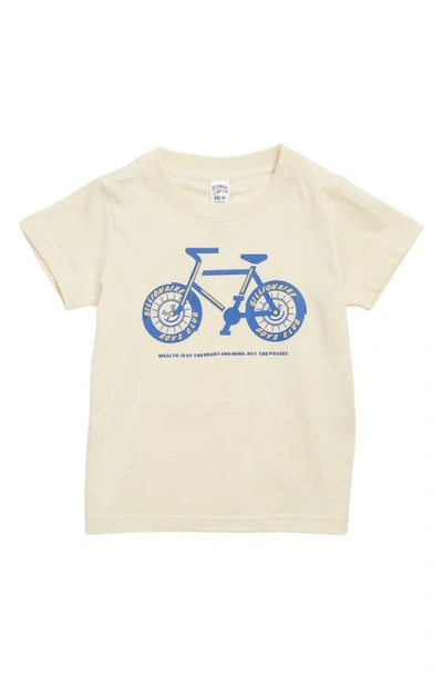 Shop Billionaire Boys Club Kids' Wheelie Graphic T-shirt In Cloud Cream