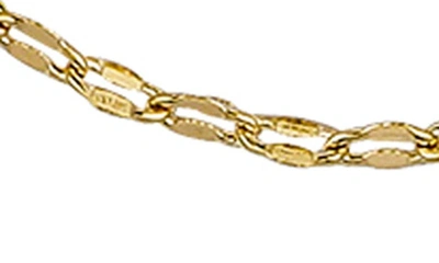 Shop La Rocks Set Of 2 Curb & Dip Chain Necklaces In Gold