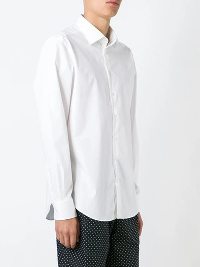 Shop Etro Cuffed Button Down Shirt In White