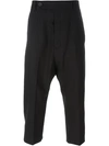 RICK OWENS cropped trousers,DRYCLEANONLY