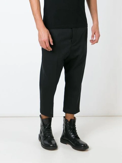 Shop Rick Owens Cropped Trousers