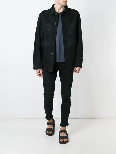 Shop Givenchy Christ Print Lightweight Jacket - Black