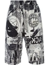 KTZ newspaper print shorts,STR02B11358173