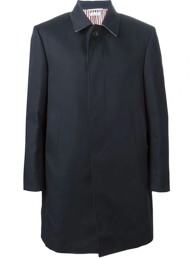 Shop Thom Browne Classic Raincoat