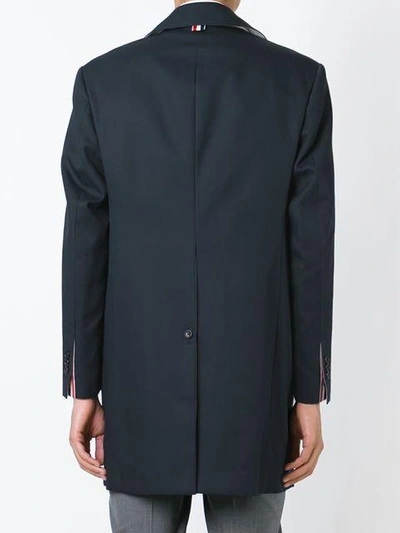 Shop Thom Browne Classic Raincoat