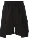 RICK OWENS drawstring cargo shorts,MACHINEWASH