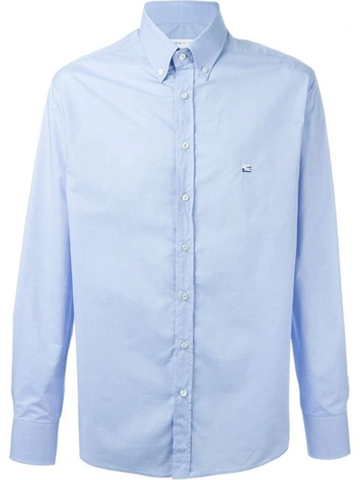 Etro Classic Button Down Shirt In Blue