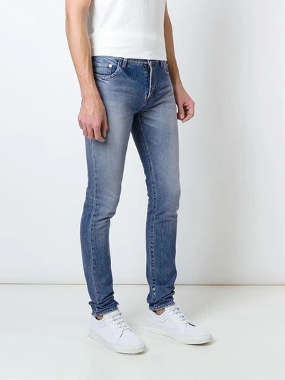 Shop Saint Laurent Low Waist Skinny Jeans