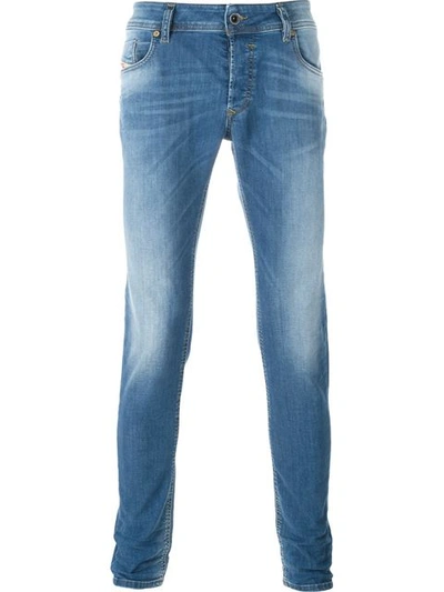 Diesel Sleenker 0670 Slim-fit Skinny Jeans In Denim