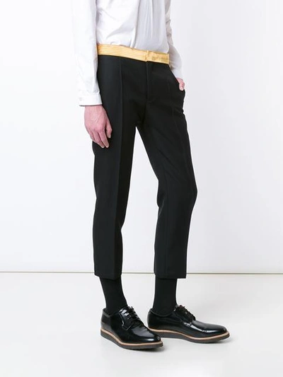 Shop Haider Ackermann Waistband Trousers In Black