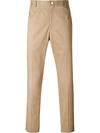 THOM BROWNE UNCONSTRUCTED CHINO IN KHAKI HIGH DENSITY COTTON,MTU187A0045511332272