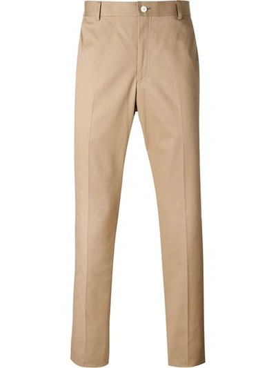 Thom Browne Unconstructed Chino In Khaki High Density Cotton In Nude/neutrals