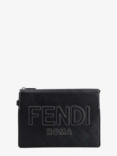 Shop Fendi Clutch In Black