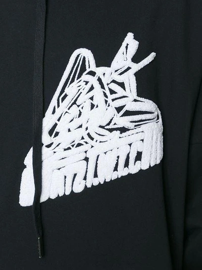 Shop Ktz Logo Print Hoodie - Black