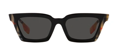 Shop Burberry 0be4392u 405587 Square Sunglasses In Grey