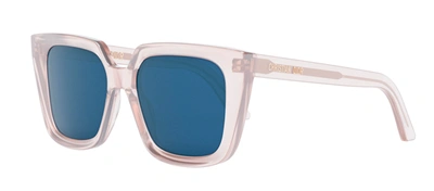 Shop Dior Midnight S1i Cd 40092 I 73v Square Sunglasses In Blue