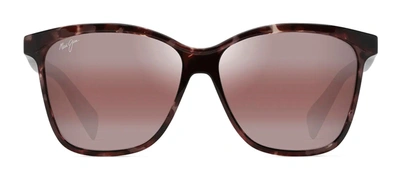Shop Maui Jim Liquid Sunshine Mj R601-04 Butterfly Polarized Sunglasses In Violet