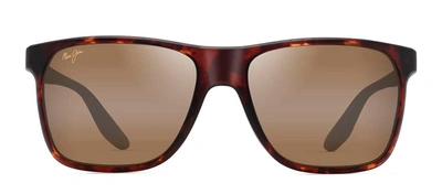 Shop Maui Jim Pailolo Mj H603-10 Wayfarer Polarized Sunglasses In Brown