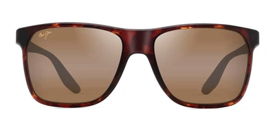 Maui Jim Pailolo Mj H603-10 Wayfarer Polarized Sunglasses In Brown