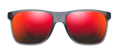 Shop Maui Jim Pailolo Mj Rm603-14 Wayfarer Polarized Sunglasses In Red