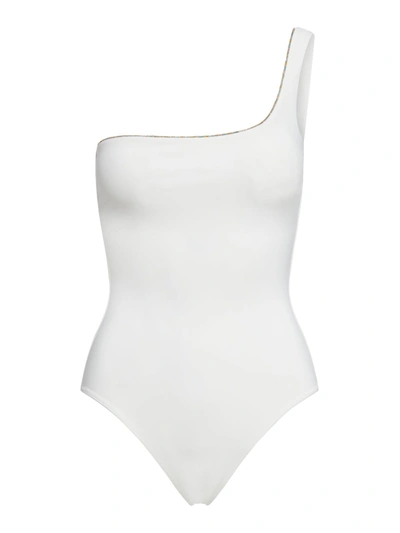 Shop Sucrette Monica One Piece Swimsuit In White