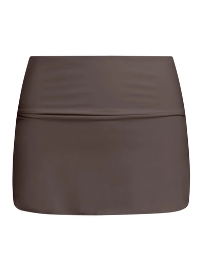Shop Sucrette Petalo Mini Skirt In Brown