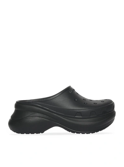 Shop Balenciaga Women`s Crocs™ Slip-on Sandals In Black