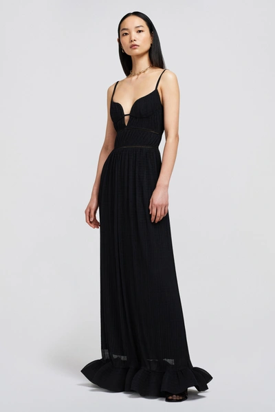 Shop Jonathan Simkhai Maude Gown In Black