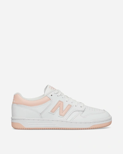 Shop New Balance 480 Sneakers White / Pink In Multicolor