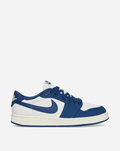 Shop Nike Ajko 1 Low Sneakers White / Dark Royal Blue In Multicolor