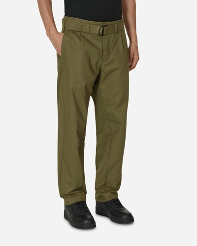 Shop Nike Esc Woven Worker Pants Medium Olive In Green