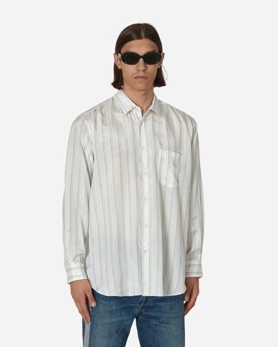 Shop Comme Des Garçons Shirt Forever Stripe Cupro Longsleeve Shirt Stripe In Multicolor