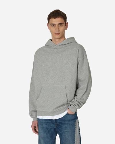 Shop Slam Jam Graphic Hooded Sweatshirt In Grey