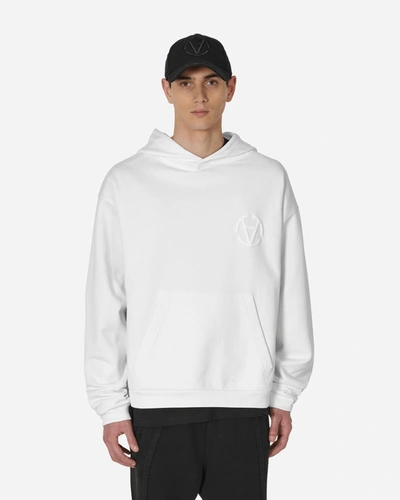 Shop Slam Jam Graphic Hooded Sweatshirt In White