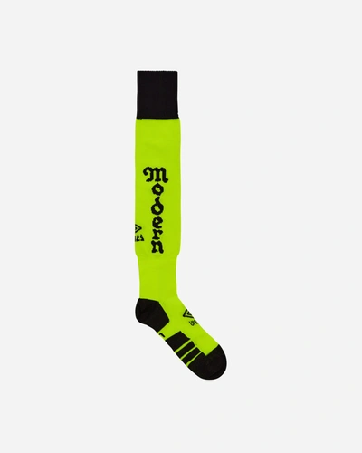 Shop Aries Umbro Early Modern Rugby Socks In Yellow