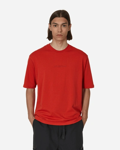Shop Nike Wordmark T-shirt Mystic In Red