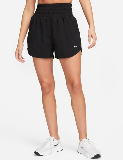 Nike One Dri-fit High-waisted 3-inch 2-in-1 Shorts In Black
