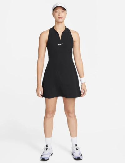 Shop Nike Dri-fit Advantage Tennis Dress In Black
