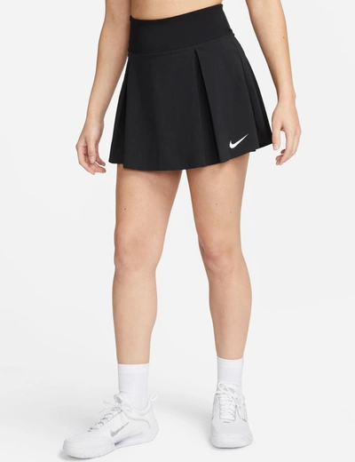 Shop Nike Dri-fit Advantage Short Tennis Skort In Black