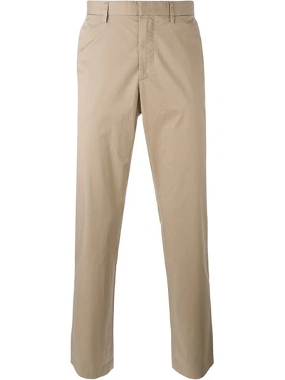 Michael Kors Classic Chino Trousers In Beige
