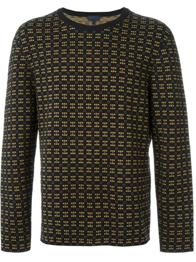 Lanvin Checked Intarsia Sweater