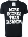 Moschino Casanova Printed Cotton Jersey T-shirt, Black