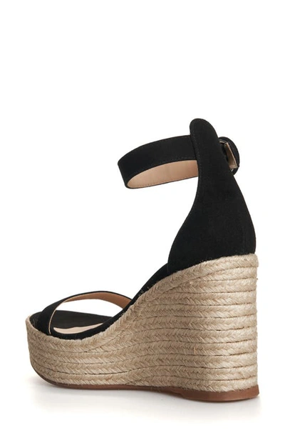 Shop L Agence Elysee Espadrille Platform Sandal In Black