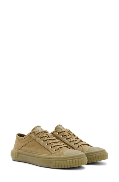 Shop Allsaints Ghost Jackie Sneaker In Deep Olive Green