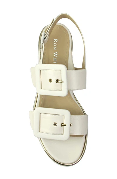 Ron White Callie Slingback Sandal In Ice