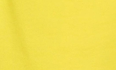 Shop Nike Club Fleece French Terry Shorts In Opti Yellow/ White/ White