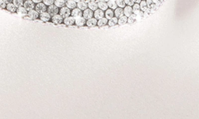 Mach&mach Double Crystal Bow Pointed Toe Flat In White