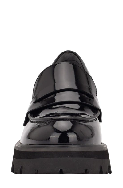 Shop Marc Fisher Ltd Latika Platform Loafer In Black Patent